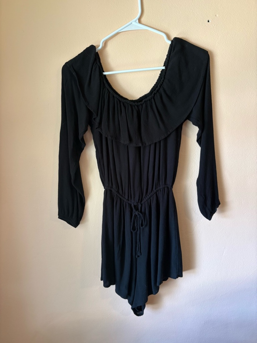 Hollister Black Off-Shoulder Romper